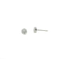 White gold cluster diamond Studs