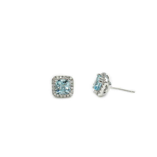 Colored Stones & Diamond Earrings
